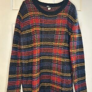 BDG Multicolor Plaid Sweater